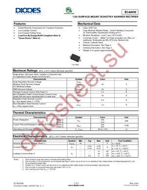 B140HW-7 datasheet  